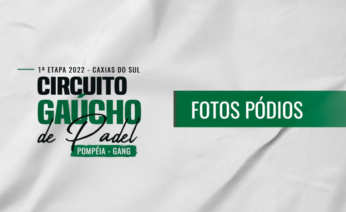 Confira os campeões e vices da 1ª etapa do Circuito Gaúcho de Padel